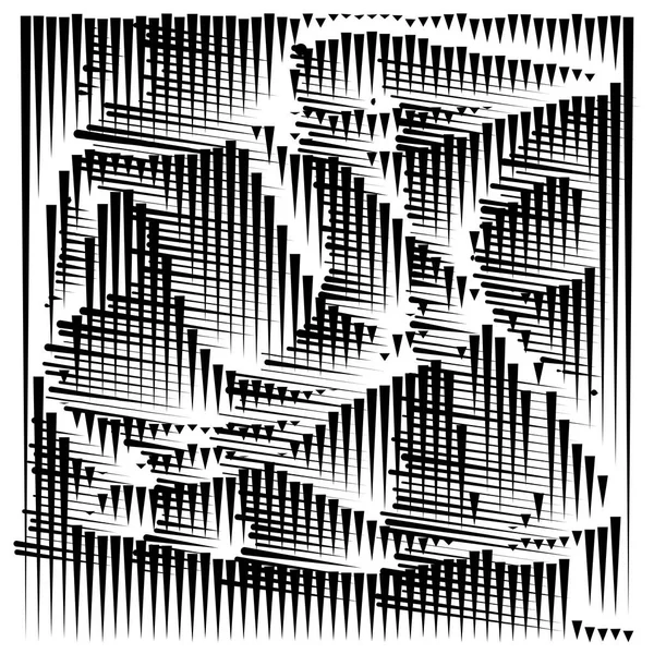 Rejilla, malla patrón geométrico abstracto. líneas de intersección segmentadas — Archivo Imágenes Vectoriales