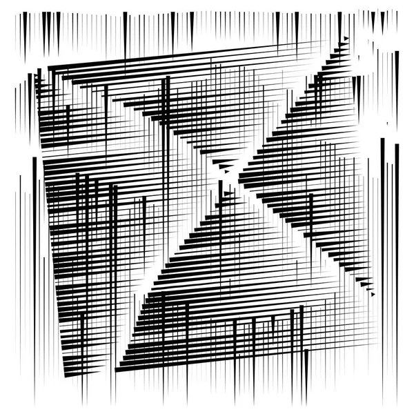 Rejilla, malla patrón geométrico abstracto. líneas de intersección segmentadas — Archivo Imágenes Vectoriales