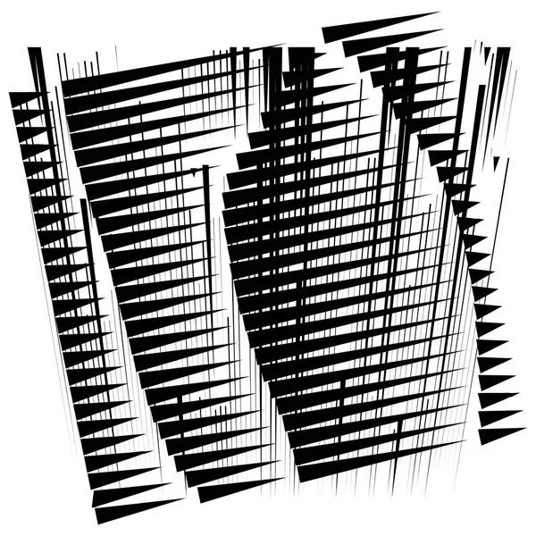Raster, mesh abstract geometrisch patroon. gesegmenteerde snijlijnen — Stockvector