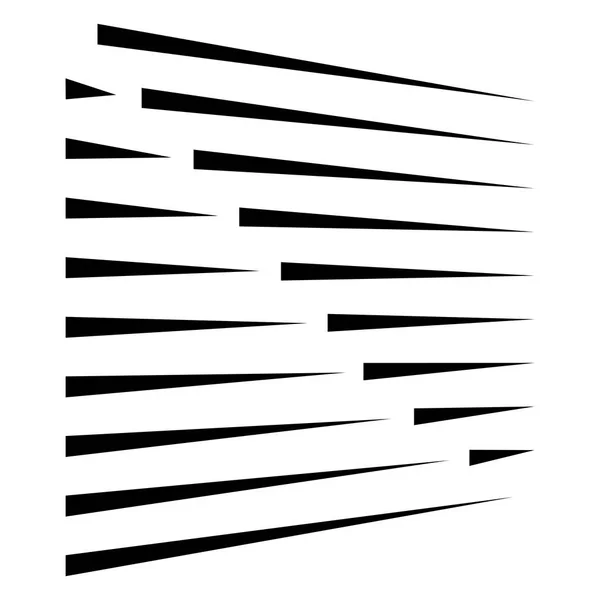 Motif de lignes pointillées et segmentées dynamiques. rayures irrégulières. stra — Image vectorielle