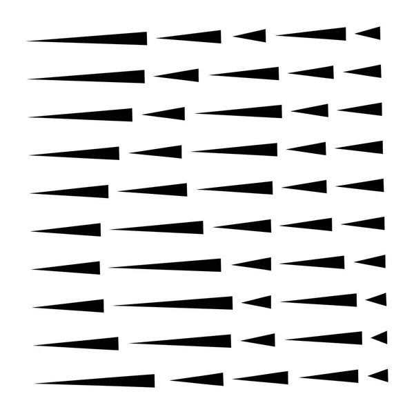Dynamic dashed, segmented lines pattern. irregular stripes. stra — Stock Vector