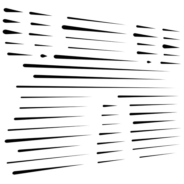Dynamisch gestreepte, gesegmenteerde lijnen patroon. Onregelmatige strepen. Rij — Stockvector