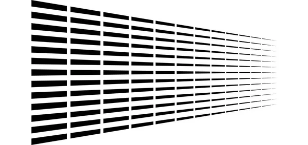 3d segmenté, lignes pointillées motif géométrique. Disparaissent, diminuent — Image vectorielle