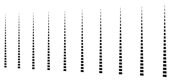 3d stiplede linjer geometrisk mønster. Uregelmessige striper i perspektivet – stockvektor