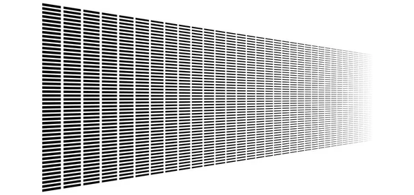 3d gesegmenteerd, streepjes geometrische patroon. Verdwijn, verminder s — Stockvector