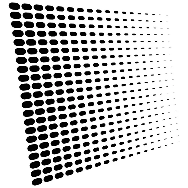 3d segmentado, linhas tracejadas padrão geométrico. Desaparece, diminui. — Vetor de Stock