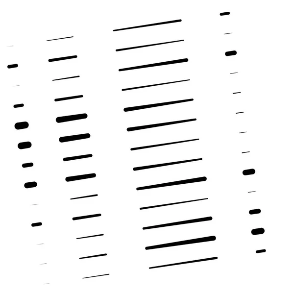 Segmentované, přerušované čáry, pruhy abstraktní geometrický obrazec. irr — Stockový vektor