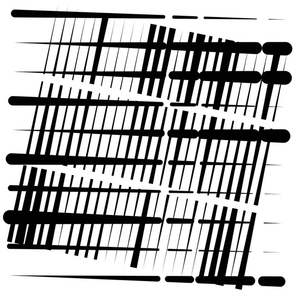 Willekeurig raster, mesh patroon. raspen, trellis textuur. intermitten — Stockvector