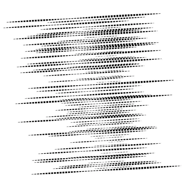 Onregelmatige lijnen onklaar gemaakt. horizontale strepen / lijnen segmenteren. Rij — Stockvector