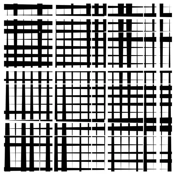 Raster, mesh abstract geometrisch patroon. raspen, trellis textuur — Stockvector