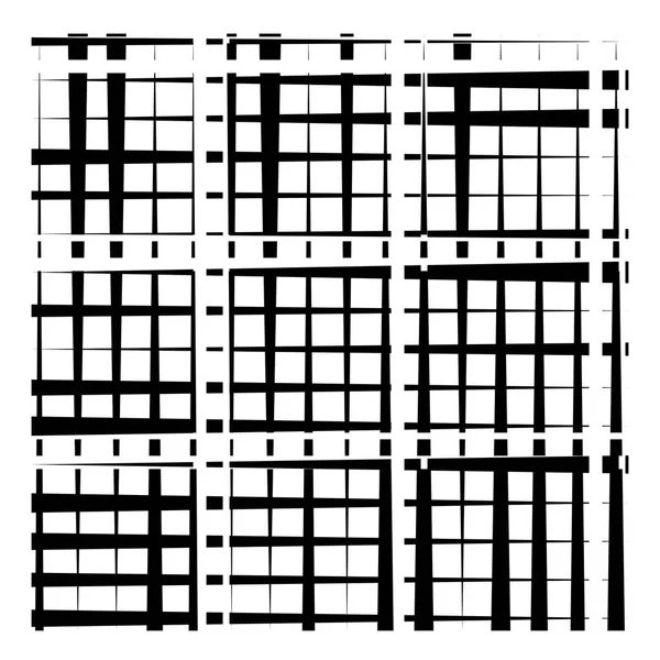 Grid, mesh abstract geometric pattern. grating, trellis texture — Stock Vector