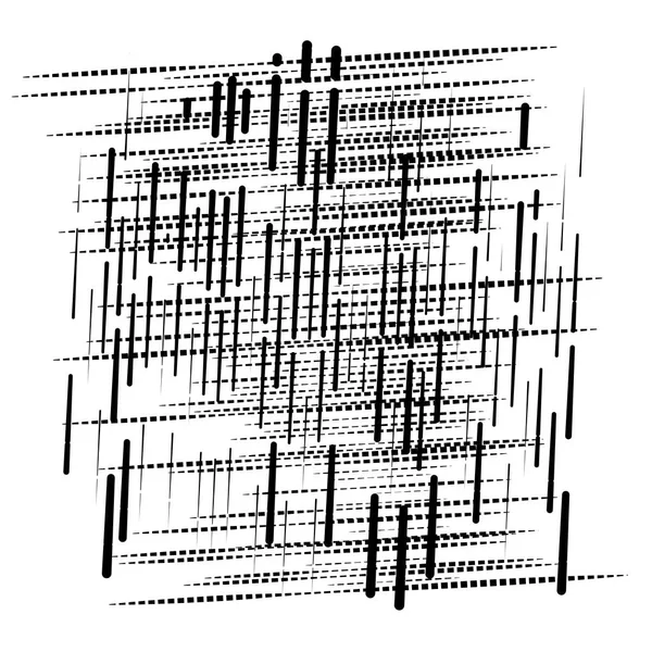 Rejilla, malla patrón geométrico abstracto. líneas de intersección segmentadas — Archivo Imágenes Vectoriales