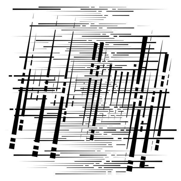 Rejilla, malla patrón geométrico abstracto. líneas de intersección segmentadas — Archivo Imágenes Vectoriales