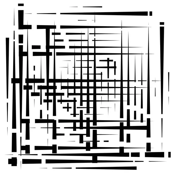 Mřížka, síťovina abstraktní geometrický vzor. oddělené protínající čáry — Stockový vektor