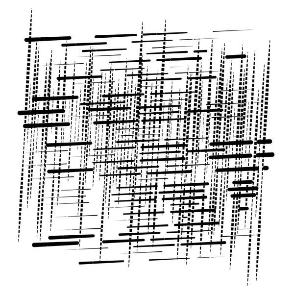 Grade, malha padrão geométrico abstrato. linhas de intersecção segmentadas — Vetor de Stock