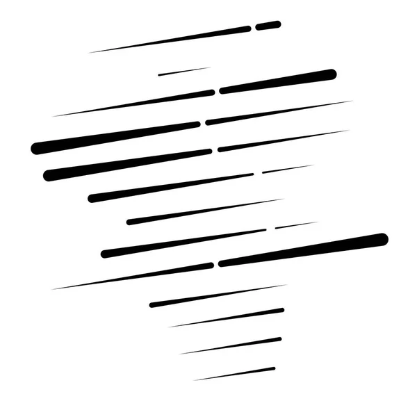 Přerušované nepravidelné čáry. vodorovné pruhy / čáry segmentu. stra — Stockový vektor