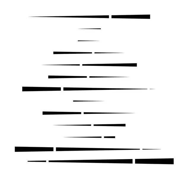 Krossade oregelbundna linjer. segment horisontella ränder / linjer. sä — Stock vektor