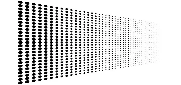 Punkte, Halbton-Element. Fleckle, stippiges geometrisches Muster. cir — Stockvektor