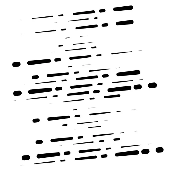 Lignes irrégulières en pointillés. segmenter les lignes / bandes horizontales. stra — Image vectorielle