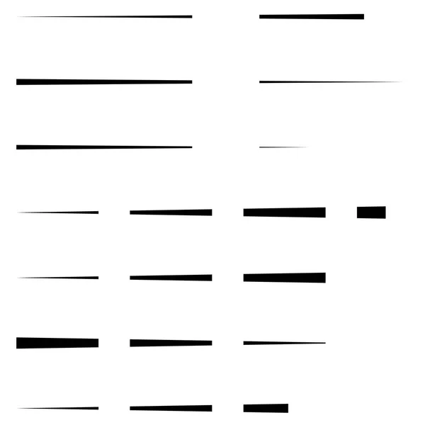 Dashed irregular lines. segment horizontal stripes / lines. stra — Stock Vector