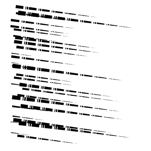 Gestrichelte unregelmäßige Linien. Segment horizontale Streifen / Linien. Das ist nicht der einzige Grund, warum es so schwierig ist, einen Nachfolger zu finden. — Stockvektor