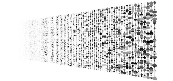 Greyscale dots, half-tone, circles pattern. speckle, stipple geo