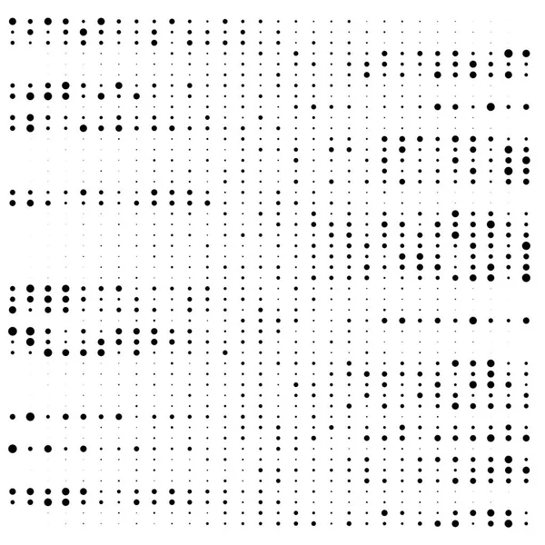 Punkte, Halbton-Element. Fleckle, stippiges geometrisches Muster. cir — Stockvektor