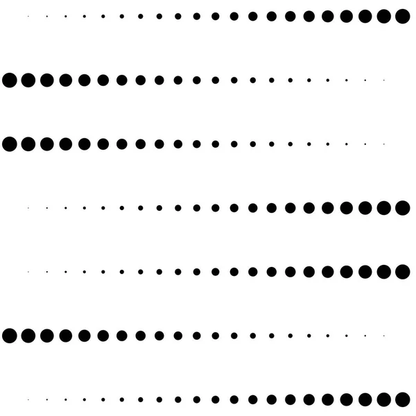 Dots, half-tone element. speckle, stipple geometric pattern. cir — Stock Vector