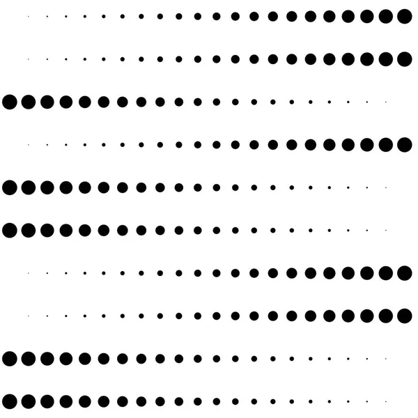 Punkte, Halbton-Element. Fleckle, stippiges geometrisches Muster. cir — Stockvektor