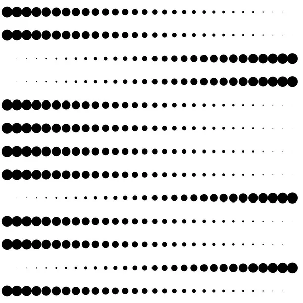 Punkte, Halbton-Element. Fleckle, stippiges geometrisches Muster. cir — Stockvektor