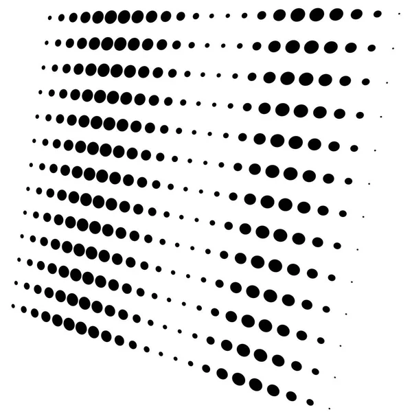 Puntos, elemento de medio tono. moteado, patrón geométrico punteado. ¿Qué? — Archivo Imágenes Vectoriales