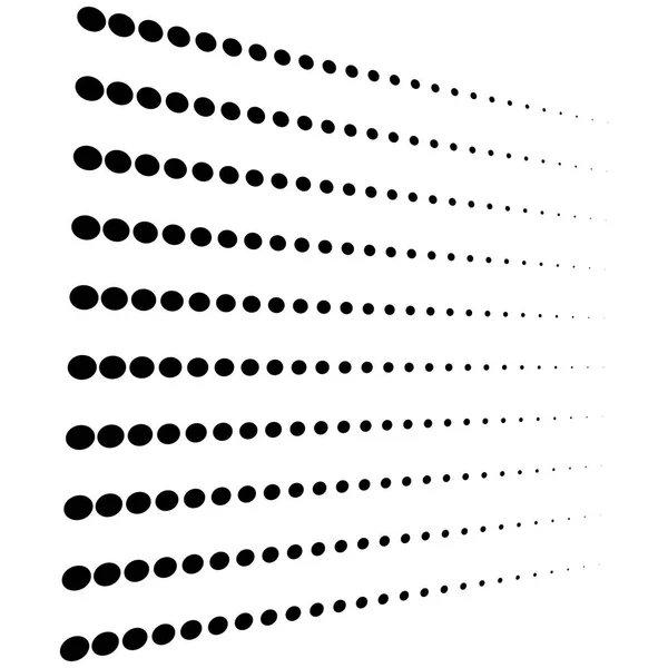 Punkte, Halbton-Element. Fleckle, stippiges geometrisches Muster. cir — Stockvektor