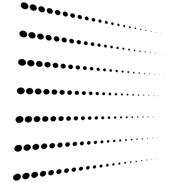 Punkte, Halbton-Element. Fleckle, stippiges geometrisches Muster. cir — Stockvektor