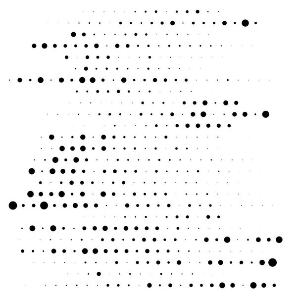 Random dots half-tone element. random speckle, stipple geometric