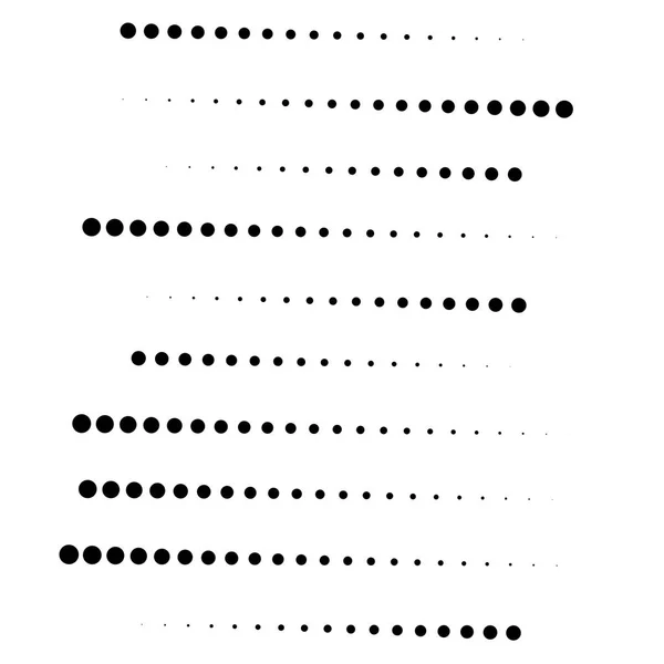 Punkte, Halbton-Element. Fleckle, stippiges geometrisches Muster. cir — Stockvektor