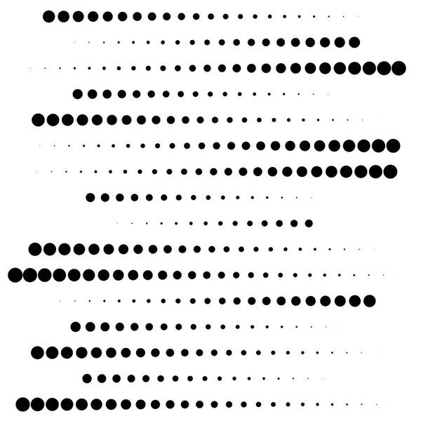 Punkte, Halbton-Element. Fleckle, stippiges geometrisches Muster. cir — Stockvektor