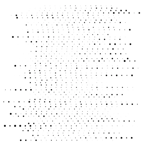 Losowe kropki to półtonowy element. losowe plamki, naklejki geometryczne — Wektor stockowy