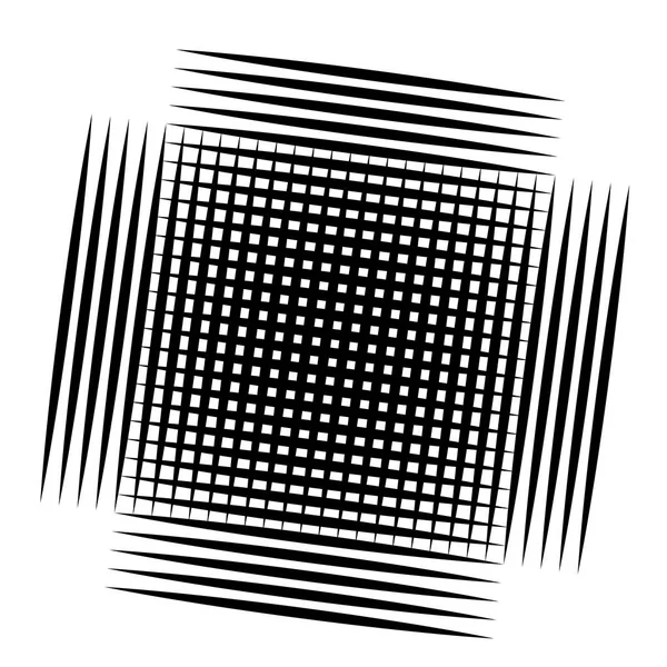 Grid, mesh element. cellular, reticular grate, lattice. array of — Stock Vector