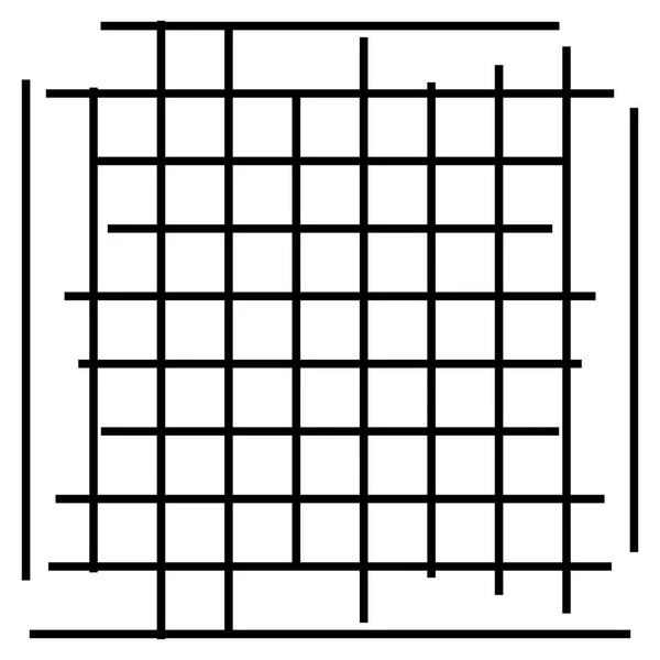 Grid, mesh element. cellulair, reticulair rooster, rooster. array van — Stockvector