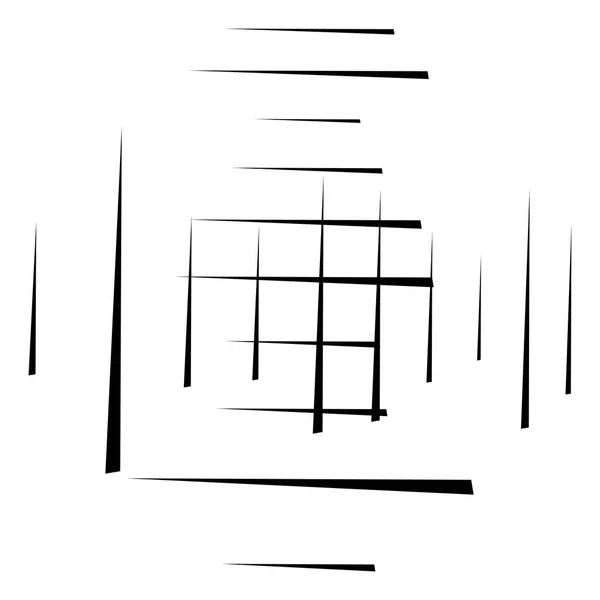 Rejilla de líneas aleatorias, malla. Dinámica, superposición irregular, intersección l — Archivo Imágenes Vectoriales