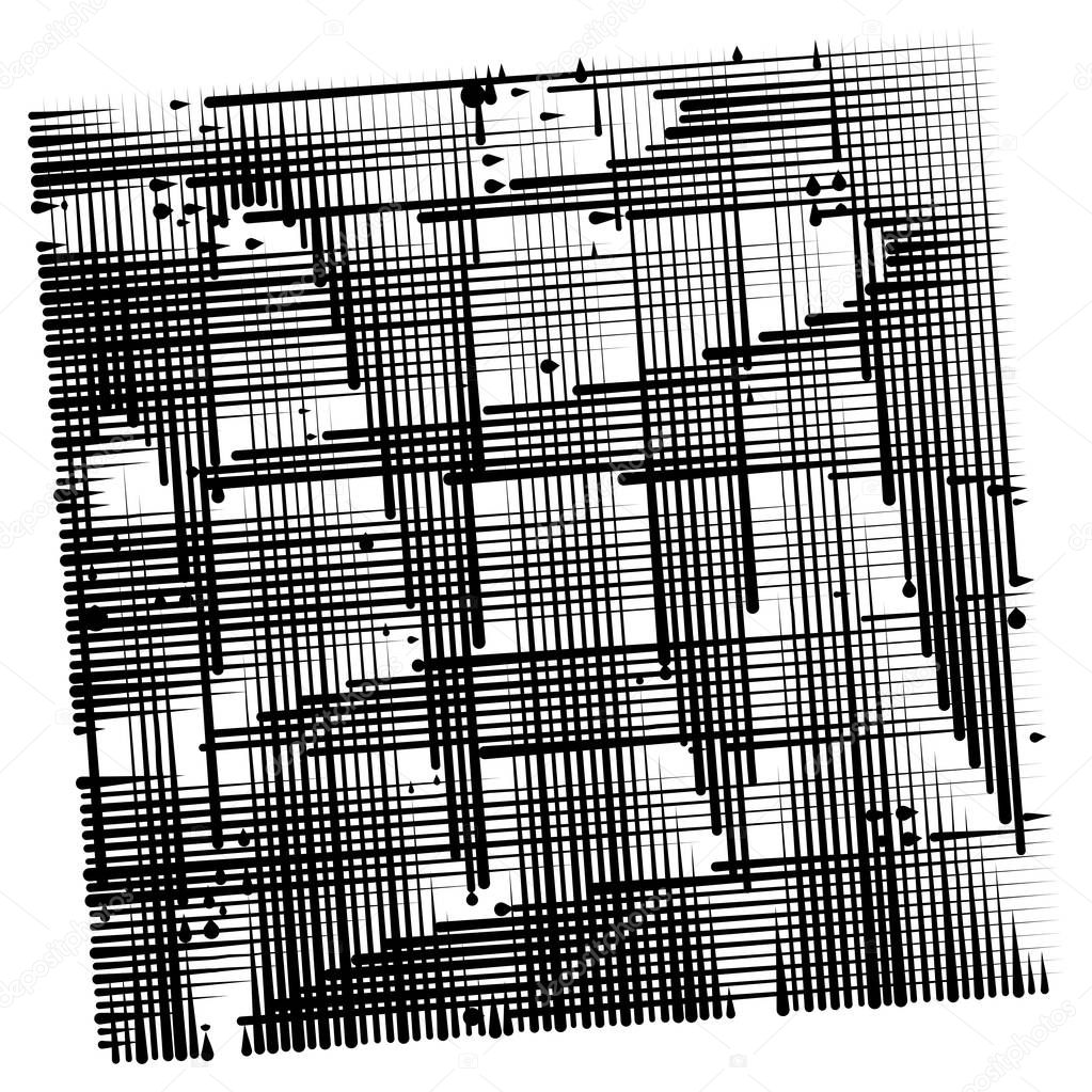 grid, mesh abstract geometric pattern. segmented intersect lines