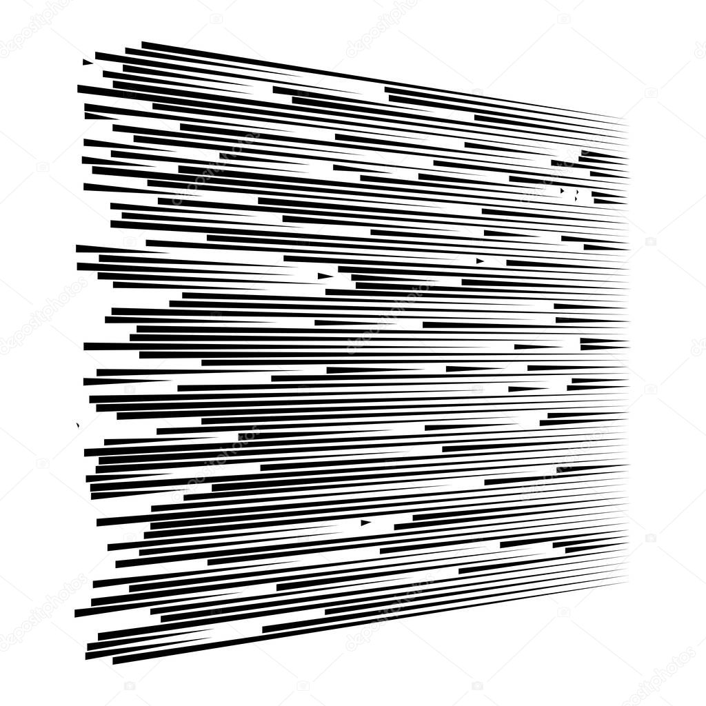 dynamic dashed, segmented lines pattern. irregular stripes. stra
