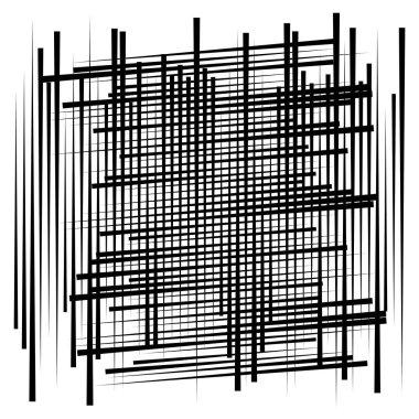 Rastgele çizgiler, ağ. Dinamik, düzensiz çakışma, kesişme!
