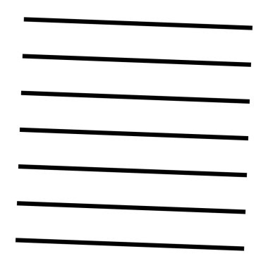 Yatay çizgiler geometrik element. Düz paralel çizgiler, str