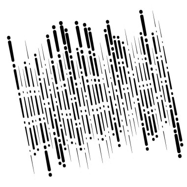 Kesik dinamik çizgiler, çizgili desenler. Rastgele, düzensiz intermi