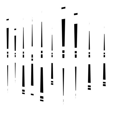 Kesik dinamik çizgiler, çizgili desenler. Rastgele, düzensiz intermi