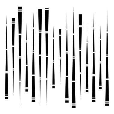 Kesik dinamik çizgiler, çizgili desenler. Rastgele, düzensiz intermi