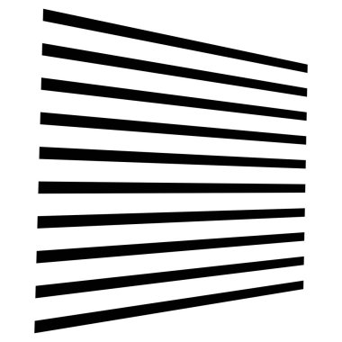 Yatay çizgiler geometrik element. Düz paralel çizgiler, str