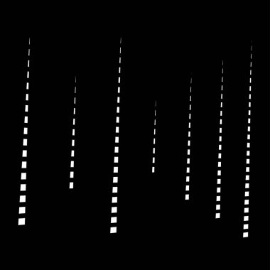 Dinamik çizgiler düzeni. Çizgili yarım ton element. Parçalanmış, segmen