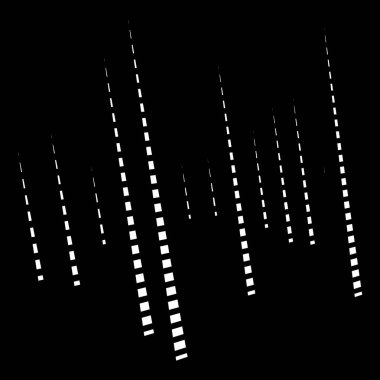 Dinamik çizgiler düzeni. Çizgili yarım ton element. Parçalanmış, segmen